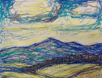 Nr. 4 Kaitersberg Pastell 22 x 27 cm