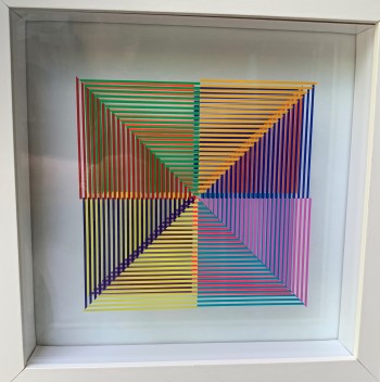 Nr. 8 Verbunden trotz Distanz 6/21 Off-Set 25 x 25 x 5 cm