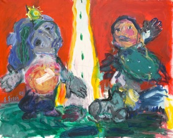 Nr. 3 On the road 2003 Öl a. Lw. 80 x 100 cm