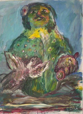 Nr. 8 die Zeit läuft ab 2011 Öl a. Lw. 80 x 60 cm