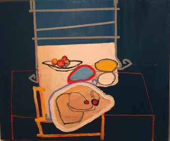 Nr. 14 Tischstillleben 2004 Öl a. Lw. 50 x 60 cm