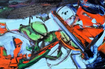 Nr. 10 Die Ungestümen 2019 Öl a. Lw. 40 x 60 cm