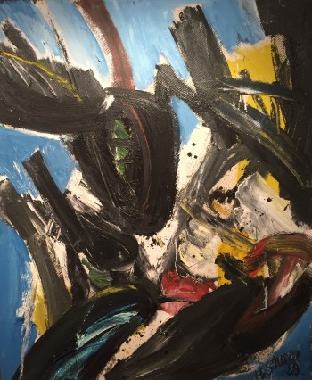 Nr. 5 Öl a. Hartf.  1989 signiert nummeriert rückseit. HS 0008 126 x 105 cm