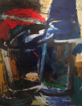 Nr. 7 Öl a. Karton,  2000 sign., aufgezogen, gerahmt 100 x 80 cm