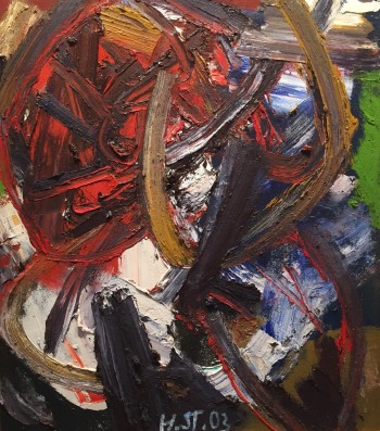 Nr. 17 o.T. 2003 Öl a. Hartf. 68 x 59 cm