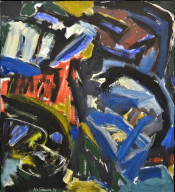 Nr. 34 HS-3072 1992 Öl a. Lw. 105 x 95 cm