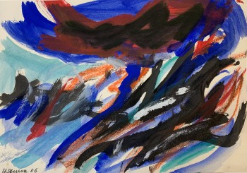 Nr. 55 o.T.  2006 Gouache a. Pap. 29,5 x 42 cm