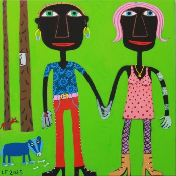 Nr. 63 Paar 2025 Acryl a. Lw. 100 x 100 cm