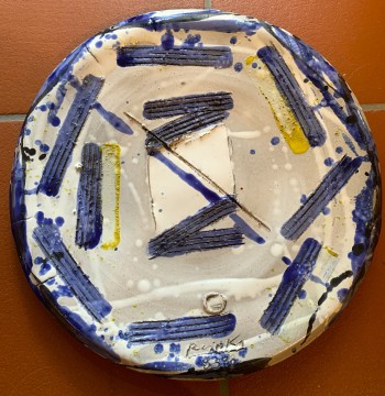 Nr. 64 Teller 8388 1988 Ton bemalt D 40 cm