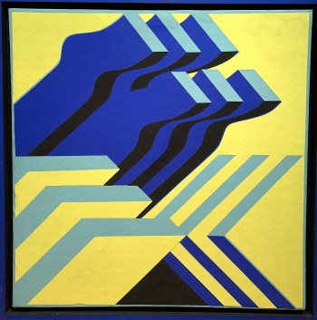 Nr. 37 Drei Bereiche (39)C69 1969 Collage 50 x 50 cm