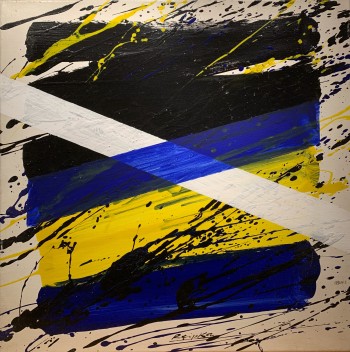 Nr. 43 (49) 84 L 1984 Öl a. Lw. 80 x 80 cm