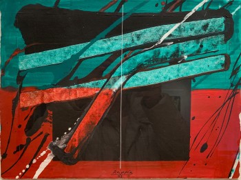 Nr. 40 o.T. 1992 Gouache 30 x 40 cm