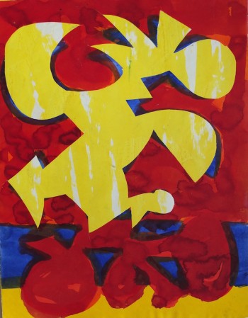 Nr. 1 OT1 1995 Collage a. Pap. 63 x 48 cm