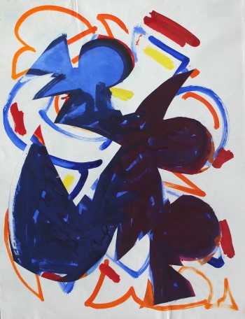 Nr. 2 OT2 1995 Collage a. Pap. 63 x 48 cm