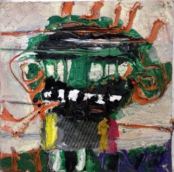 Nr. 65 Kleine Pfeife 2025 Öl a. Lw. 20 x 20 cm