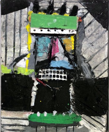 Nr. 64 Gestreifter Kopf 2025 Öl a. Lw. 30 x 24 cm