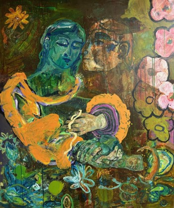 Nr. 2 WV 968 Mo & Mi 2025 Acryl a. Lw. 130 x 110 cm