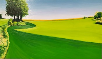 Nr. 5 Kurvig 2004-2010 Öl a. Hartfaser 70 x 120 cm