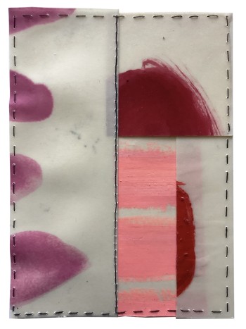 Nr. 3 Serie Sichtbar 2023-2024 Tusche, Pigmente, Wachs a. Pap.