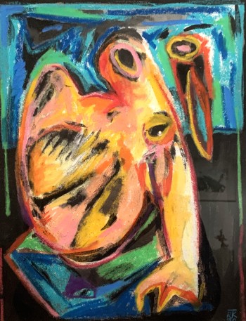 Nr. 7 o.T. 1990 Mischt. a. Pap. 32 x 24 cm