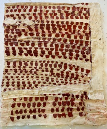 Nr. 10 Bollenarbeit Nr 910 2024 Öl -Mischt. a. Lw. 59 x 48 cm