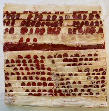 Nr. 8 Bollenarbeit Nr 903 2024 Öl a. Lw. 36 x 35 cm