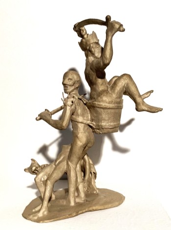 Nr. 9  Die 7 Todsünden  Zorn 2025 Bronze H 21 cm