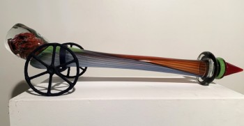 Nr. 8 o.T. Ofenglas, Eisen